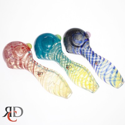 GLASS PIPE SWIRL ART GP4087 1CT GLASS PIPE SWIRL ART GP4087 1CT